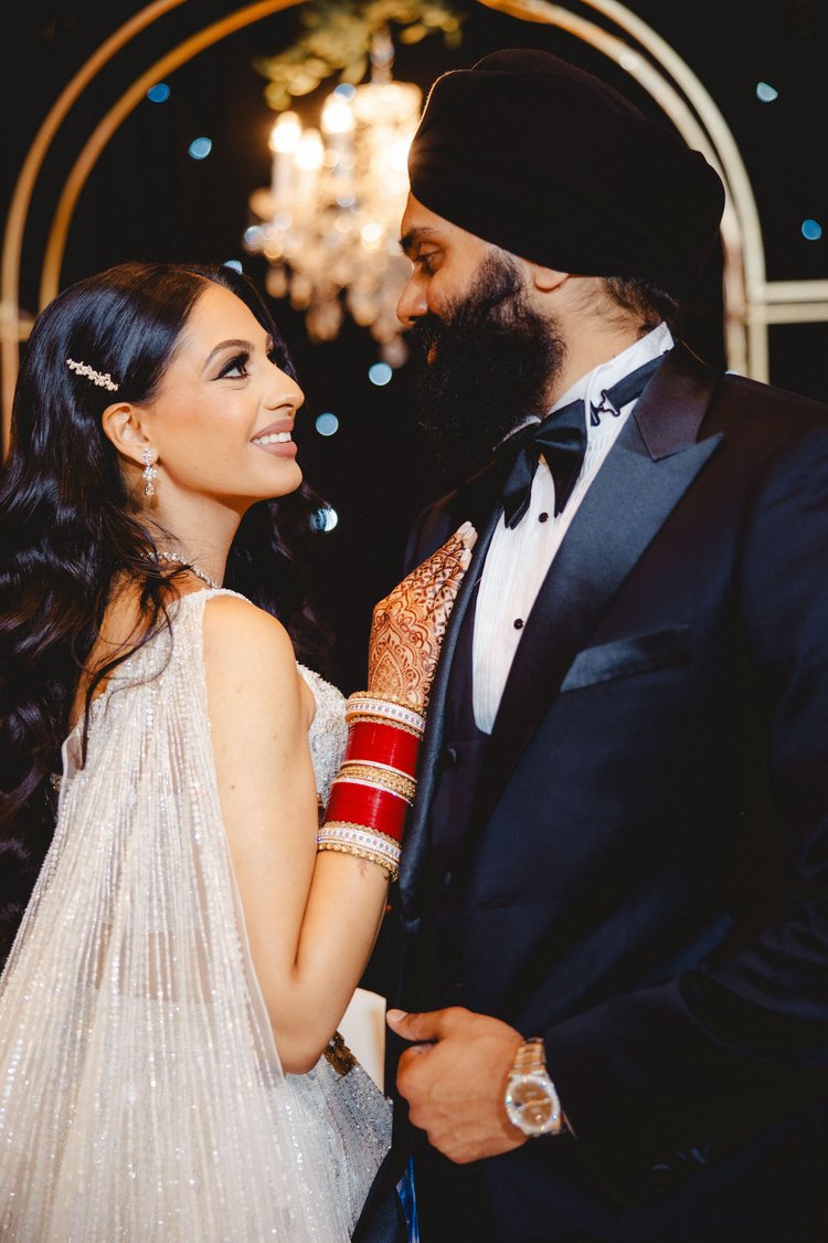 Couple portrait at reception