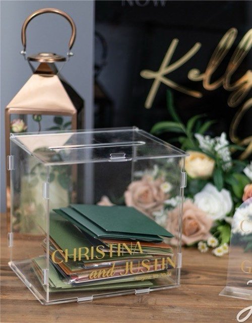 Lantern and card box detail